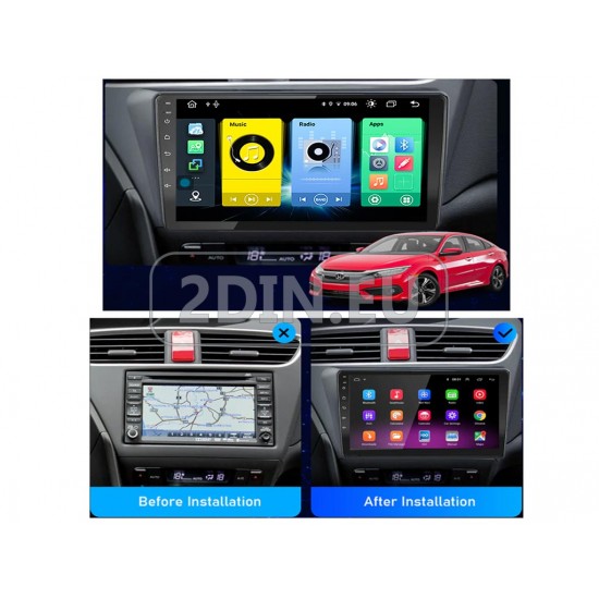 HONDA Civic - 9" МУЛТИМЕДИЯ / Навигация android 16